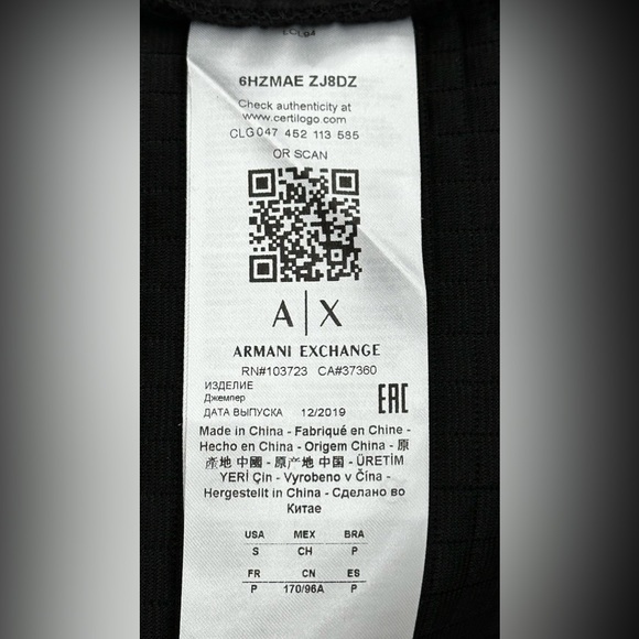 Armani Exchange Black Navy Full Zipper Sweatshirt 


STYLE: 6HZMAE ZJ8DZ - Picture 8 of 8